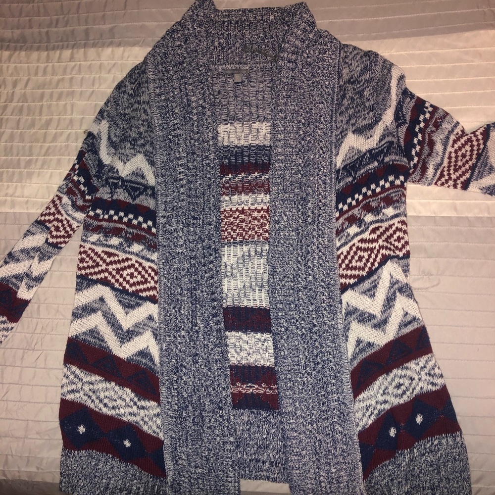 Charlotte Russe Aztec print cardigan